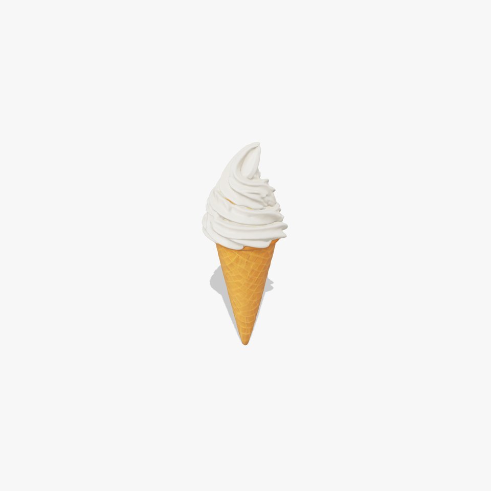 Vanilla Soft Serve Cone model pack
